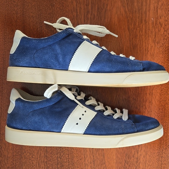 Ecco Women's Street Lite Retro Sneakers Blue Suede size 41 - Picture 4 of 10